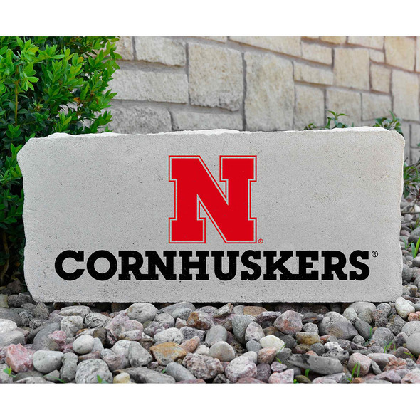 Nebraska Huskers Decorative Stone Cornhuskers - Large | Stoneworx | NEB-21