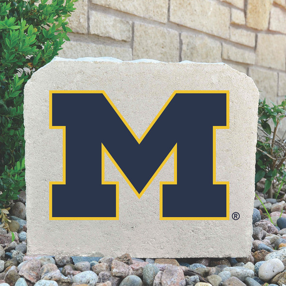 Michigan Wolverines Decorative Stone M - Medium | Stoneworx2 | MICH-16
