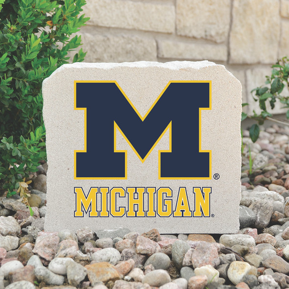 Michigan Wolverines Decorative Stone Michigan - 7 | Stoneworx2 | MICH-18 Michigan Wolverines Decorative Stone Michigan - 7 | Stoneworx2 | MICH-18
