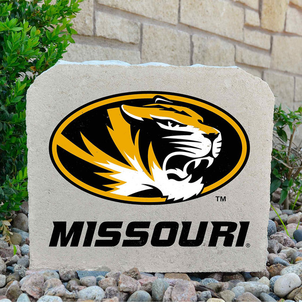 Missouri Tigers Decorative Stone Tiger in Oval Missouri - Medium | Stoneworx2 | MIZZOU-22