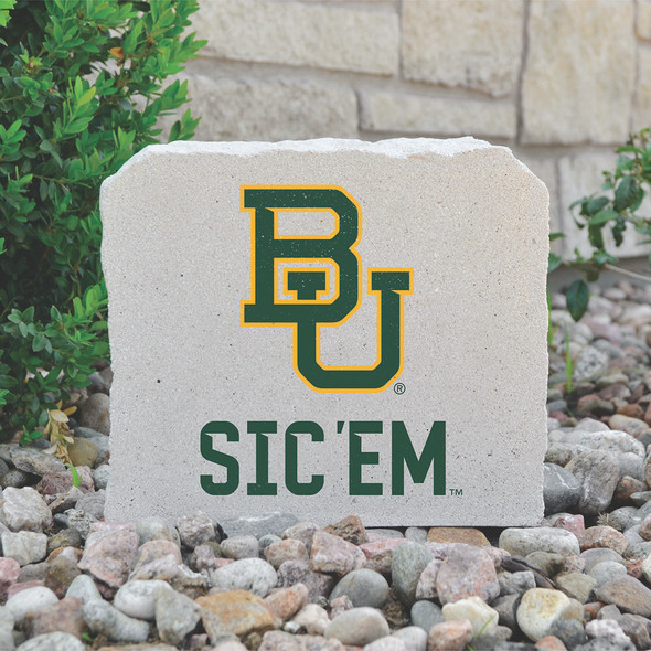 Baylor Bears Decorative Stone Sic Em - 7  | Stoneworx2 | BAY-18