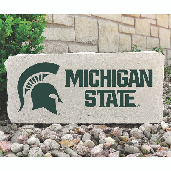 Michigan State Spartans Decorative Stone Logo - Large | Stoneworx2 | MSU-2