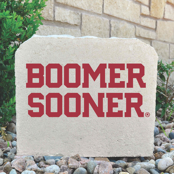 Oklahoma Sooners Decorative Stone Boomer Sooner - Medium | Stoneworx2 | OU-8