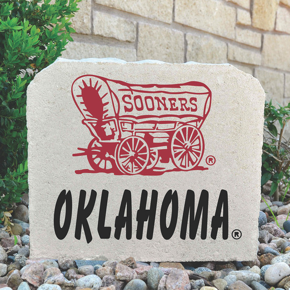 Oklahoma Sooners Decorative Stone Oklahoma Schooner - Medium | Stoneworx2 | OU-6