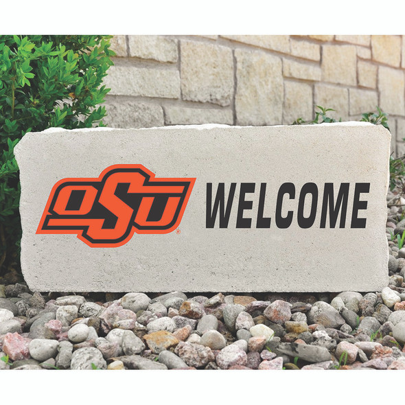 Oklahoma State Cowboys Decorative Stone Welcome - Large