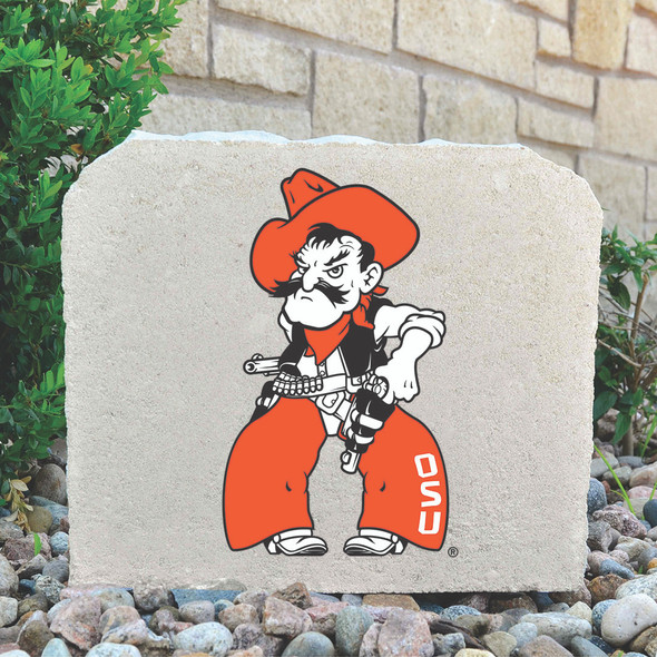 Oklahoma State Cowboys Decorative Stone Pistol Pete - Medium | Stoneworx2 | OSU-31