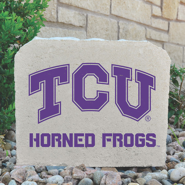 TCU Horned Frogs Decorative Stone TCU/Horned Frogs - Medium | Stoneworx2 | TCU-20