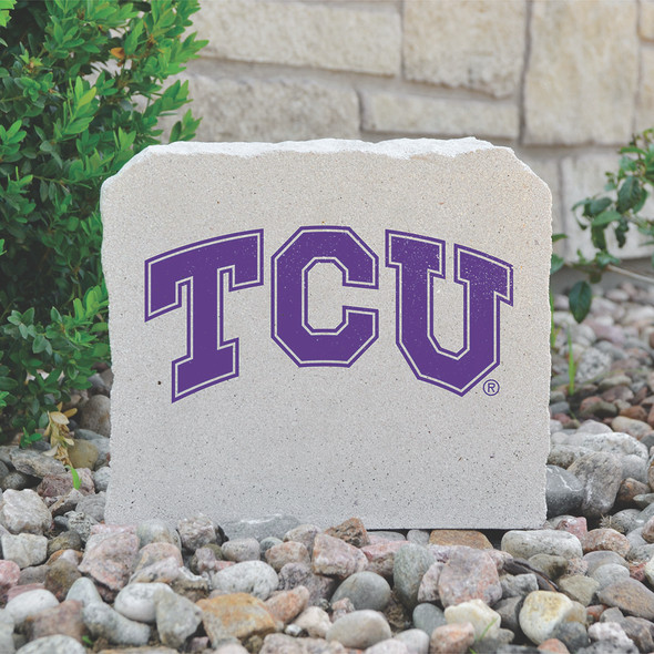TCU Horned Frogs Decorative Stone TCU - 5.5  | Stoneworx2 | TCU-17