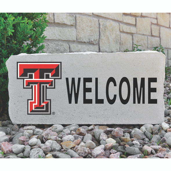 Texas Tech Red Raiders Decorative Stone Welcome - Large | Stoneworx2 | TTU-2