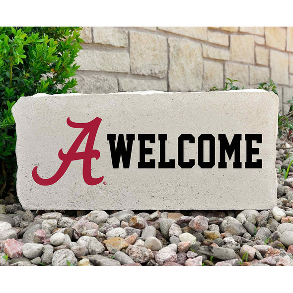 Alabama Crimson Tide Decorative Stone Welcome - Large | Stoneworx2 | ALA-2 Alabama Crimson Tide Decorative Stone Welcome - Large | Stoneworx2 | ALA-2