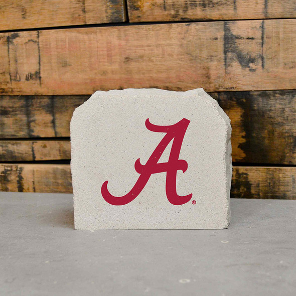 Alabama Crimson Tide Decorative Stone A - 5.5  | Stoneworx2| ALA-10 Alabama Crimson Tide Decorative Stone A - 5.5  | Stoneworx2| ALA-10