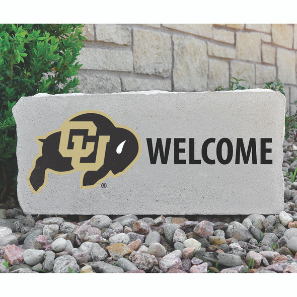 Colorado Buffaloes Decorative Stone Welcome - Large  | Stoneworx2 | CU2