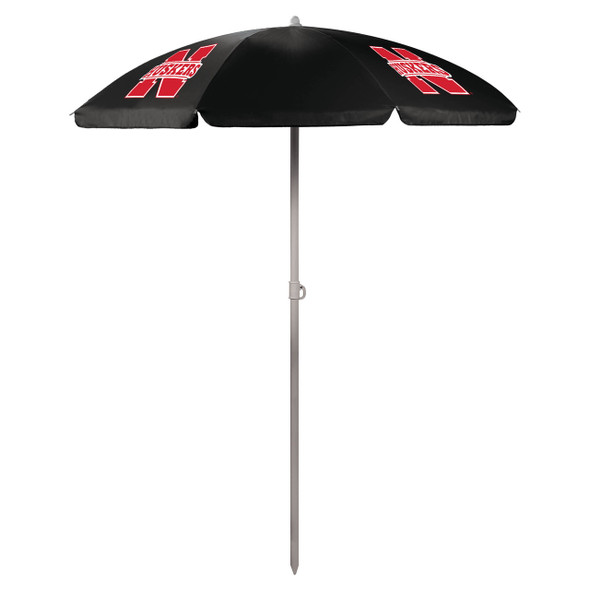 Nebraska Huskers Beach Umbrella | Picnic Time | 822-00-179-404-0