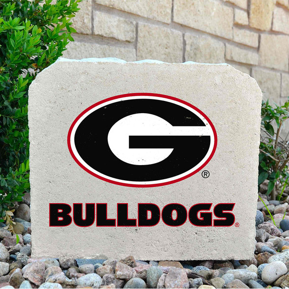 Georgia Bulldogs Decorative Stone G Bulldogs - Medium | Stoneworx2 | UGA-8