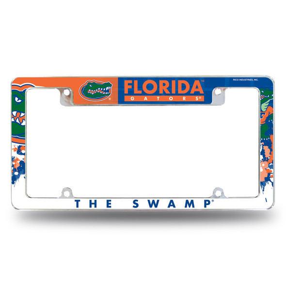 Florida Gators Primary Chrome License Plate Frame | Rico Industries | AFC100101T