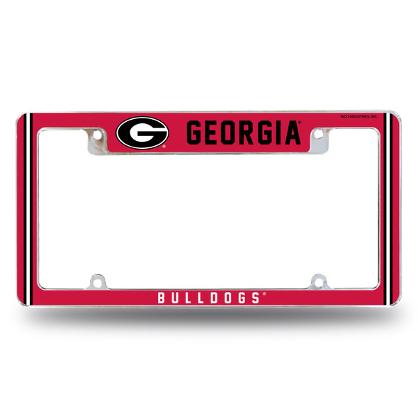 Georgia Bulldogs Classic Chrome License Plate Frame | Rico Industries | AFC110110T