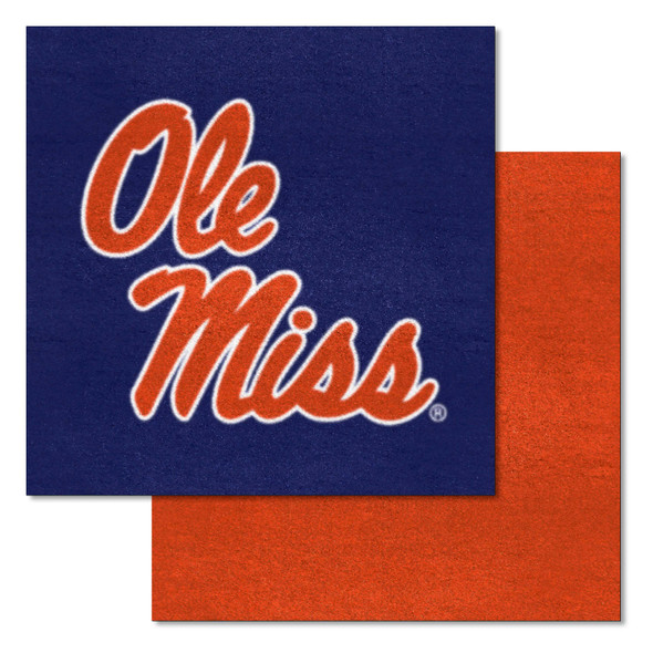 Mississippi Rebels Carpet Tiles - Navy | Fanmats | 20559