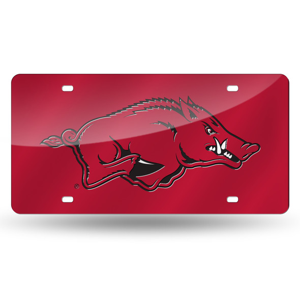 Arkansas Razorbacks Red Laser Cut Tag  | Rico Industries | LZC360101