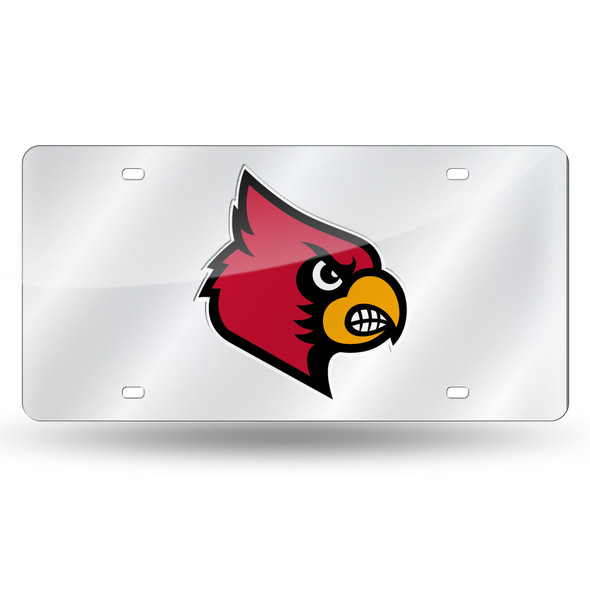 Louisville Cardinals Silver Laser Cut Tag  | Rico Industries | LZS190002