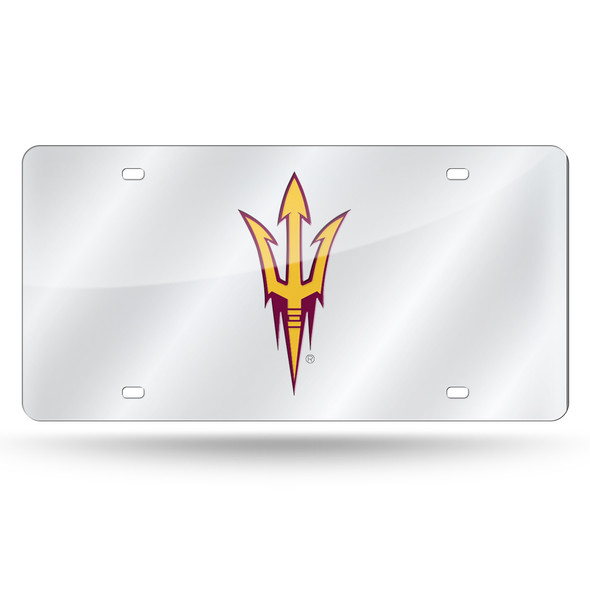 Arizona State Sun Devils Silver Laser Cut Tag  | Rico Industries | LZS460203
