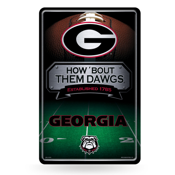 Georgia Bulldogs metal home decor sign | Rico Industries | MSL110101