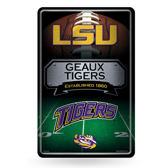 LSU Tigers metal home decor sign | Rico Industries | MSL170102
