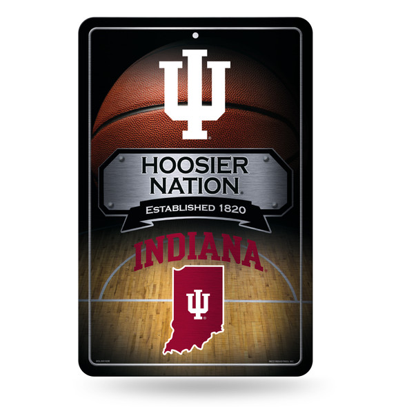 Indiana Hoosiers metal home decor sign | Rico Industries | MSL200103B