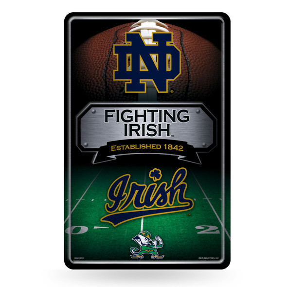 Notre Dame Fighting Irish metal home decor sign | Rico Industries | MSL200302 Notre Dame Fighting Irish metal home decor sign | Rico Industries | MSL200302