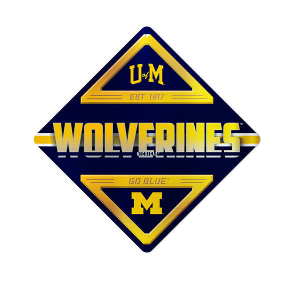 Michigan Wolverines Metal Wall Sign | Rico Industries | MXS220001