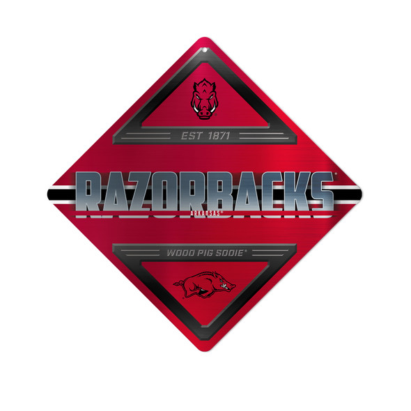 Arkansas Razorbacks Metal Wall Sign | Rico Industries | MXS360101