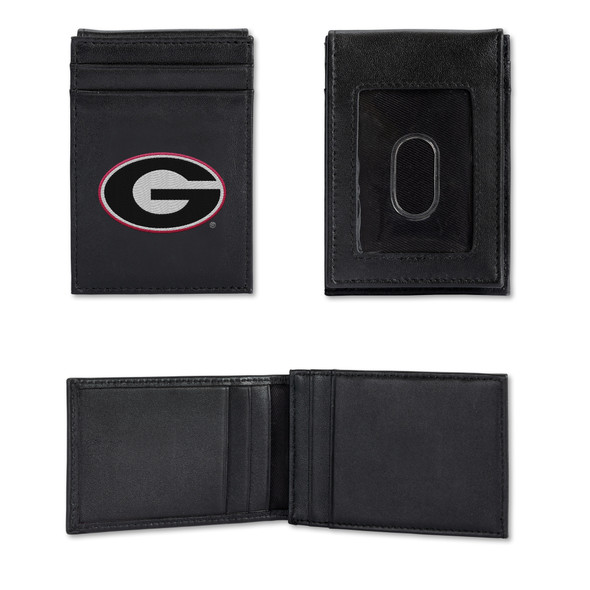 Georgia Bulldogs Embroidered Front Pocket Wallet  | Rico Industries | RPW110101