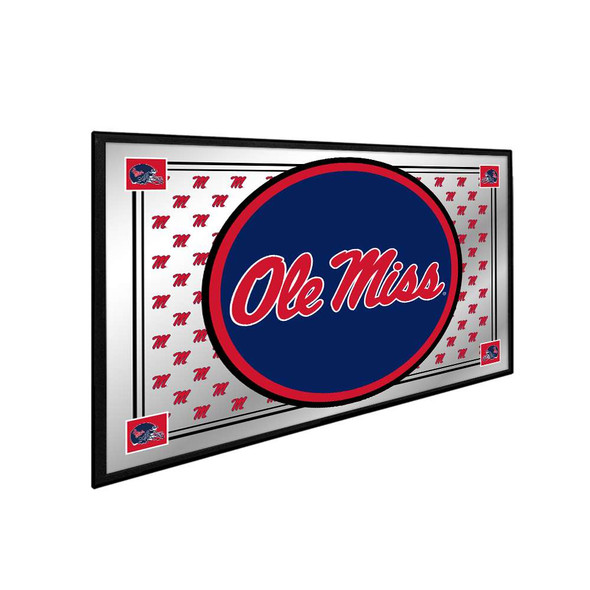 Mississippi Rebels: Team Spirit - Framed Mirrored Wall Sign - Mirrored Background | The Fan-Brand | NCMISS-265-02A