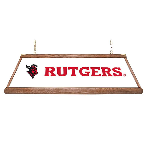 Rutgers Scarlet Knights: Premium Wood Pool Table Light - White | The Fan-Brand | NCRTGR-330-01A Rutgers Scarlet Knights: Premium Wood Pool Table Light - White | The Fan-Brand | NCRTGR-330-01A
