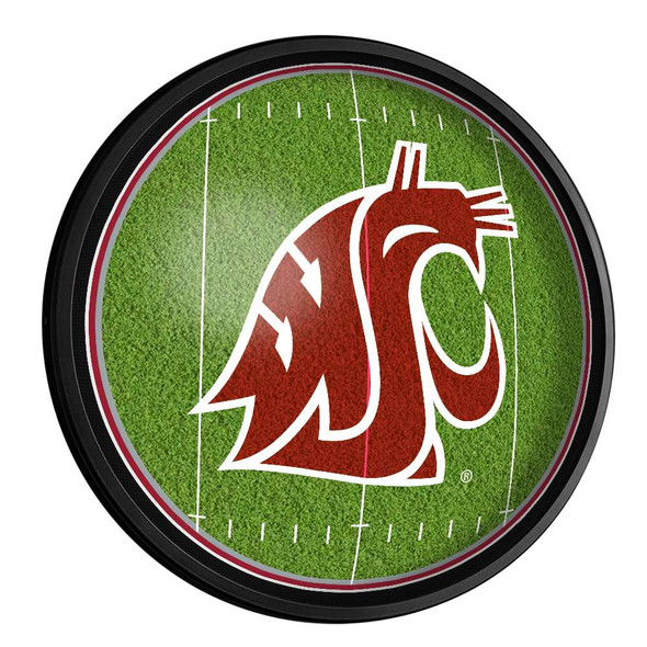 Washington State Cougars: On the 50 - Slimline Lighted Wall Sign | The Fan-Brand | NCWAST-130-22