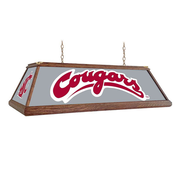 Washington State Cougars: Premium Wood Pool Table Light - Gray | The Fan-Brand | NCWAST-330-01B