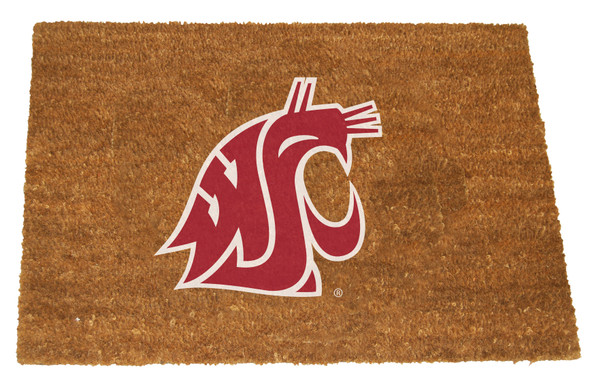 Washington State Cougars Logo Door Mat | MEMORY COMPANY | COL-WAS-1689