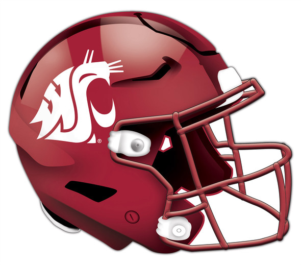Washington State Cougars Authentic Helmet Cutout 24" Wall Art | FAN CREATIONS |  C0987-Washington State