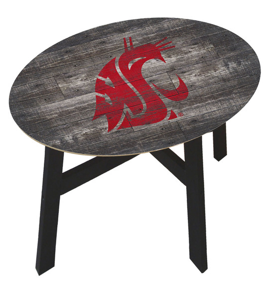 Washington State Cougars Distressed Wood Side Table |FAN CREATIONS | C0823-Washington State