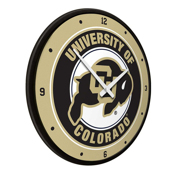 Colorado Buffaloes Modern Disc Wall Clock | The Fan-Brand | NCCOBF-510-01