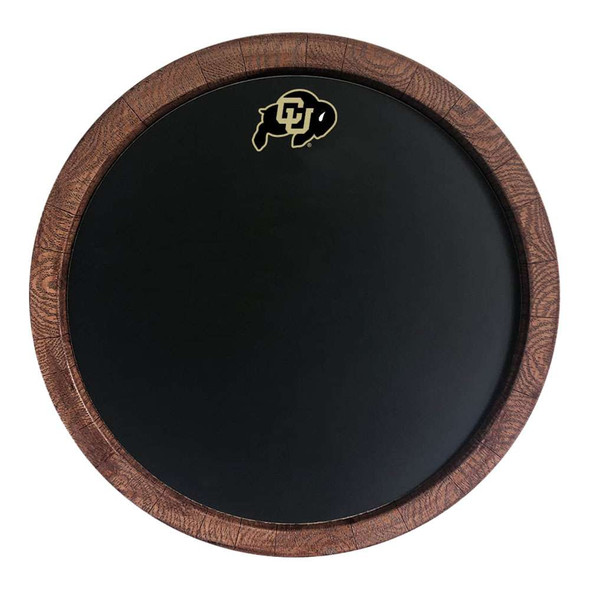 Colorado Buffaloes Chalkboard "Faux" Barrel Top Sign | The Fan-Brand | NCCOBF-630-01