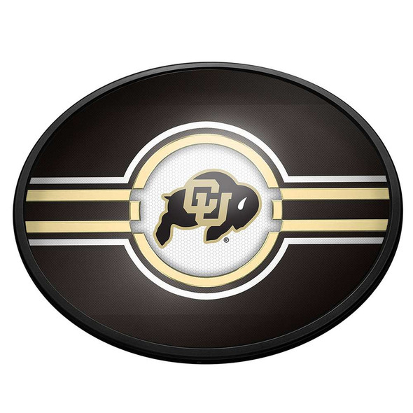 Colorado Buffaloes Oval Slimline Lighted Wall Sign - Black | The Fan-Brand | NCCOBF-140-01A Colorado Buffaloes Oval Slimline Lighted Wall Sign - Black | The Fan-Brand | NCCOBF-140-01A