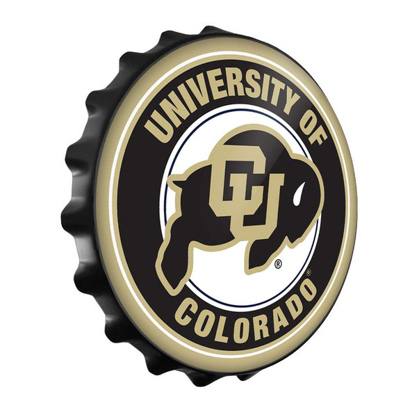 Colorado Buffaloes Bottle Cap Wall Sign - Black | The Fan-Brand | NCCOBF-210-01A Colorado Buffaloes Bottle Cap Wall Sign - Black | The Fan-Brand | NCCOBF-210-01A