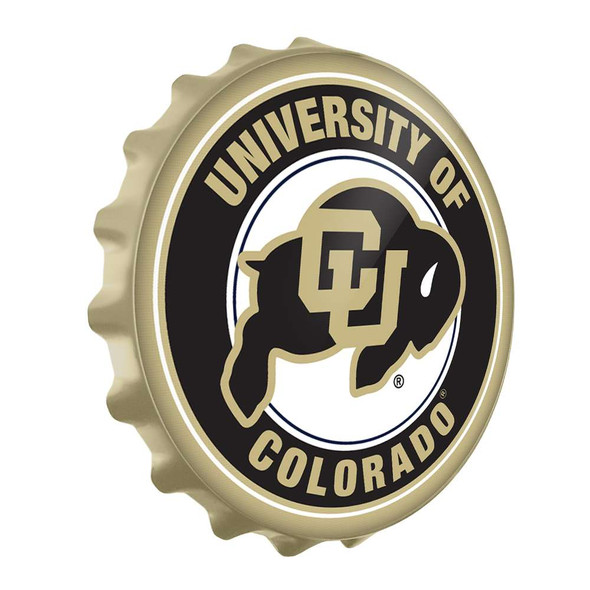 Colorado Buffaloes Bottle Cap Wall Sign - Gold | The Fan-Brand | NCCOBF-210-01B