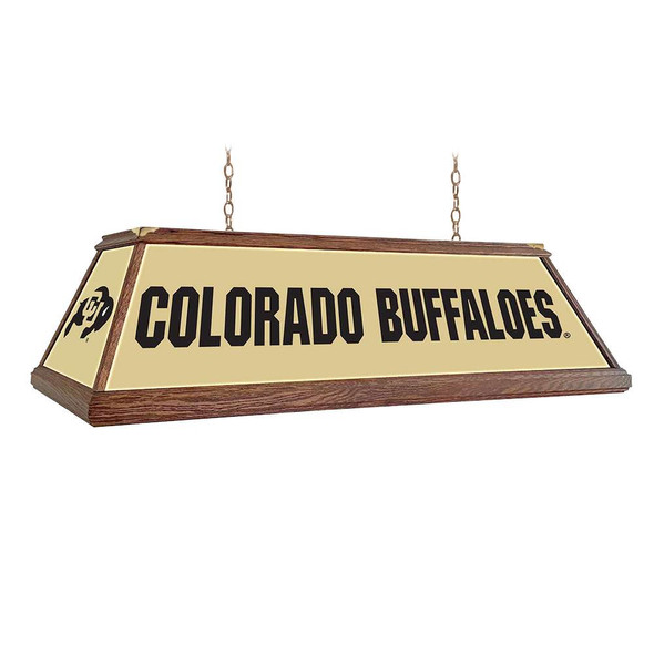 Colorado Buffaloes Premium Wood Pool Table Light - Gold | The Fan-Brand | NCCOBF-330-01B