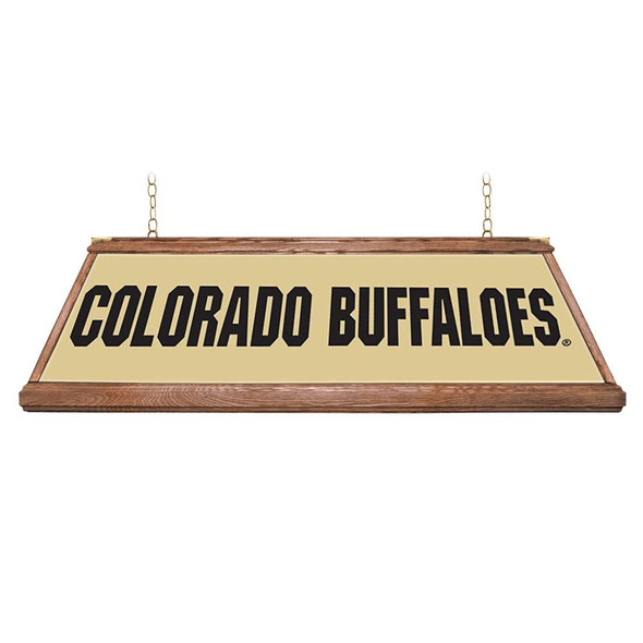 Colorado Buffaloes Premium Wood Pool Table Light - Gold | The Fan-Brand | NCCOBF-330-01B