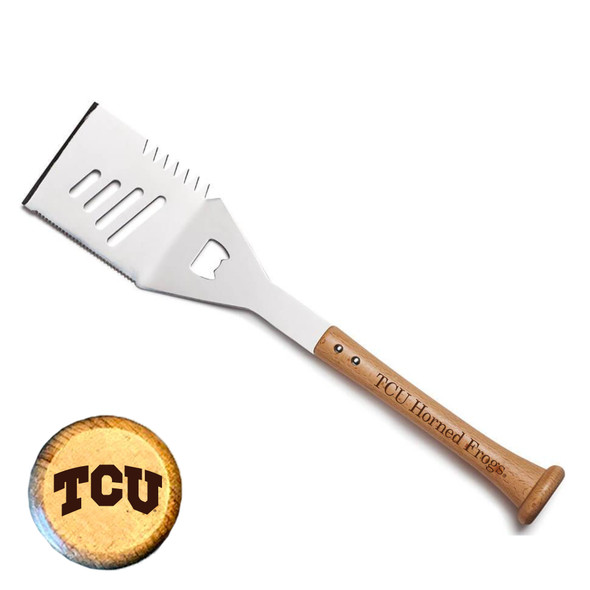 TCU Horned Frogs SLIDER Spatula | Baseball BBQ | GRTLSPATTCUHF TCU Horned Frogs SLIDER Spatula | Baseball BBQ | GRTLSPATTCUHF