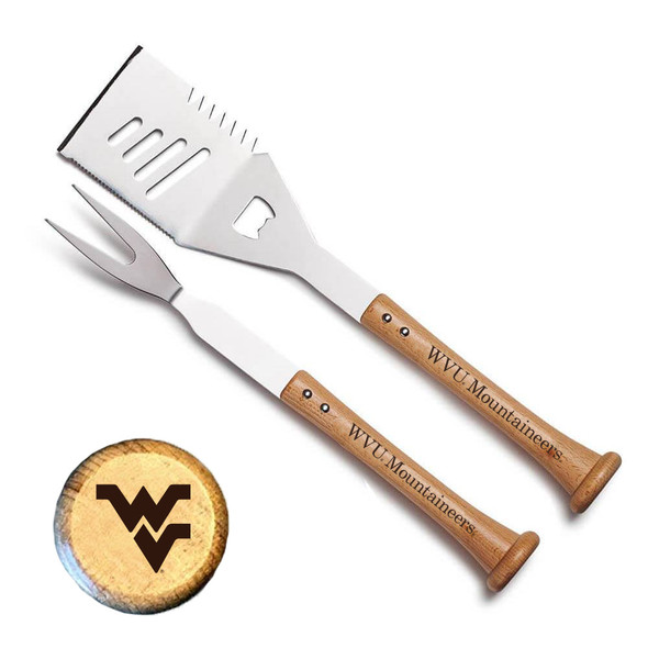 West Virginia Mountaineers TURN TWO Combo BBQ Set | Baseball BBQ | GRTLSTTTWVM