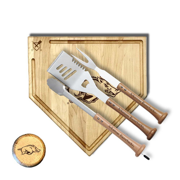 Arkansas Razorbacks Trough Silver Slugger Combo Set | Baseball BBQ | GRTLSTSST17AR