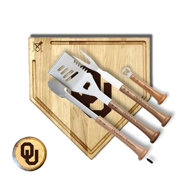 Oklahoma Sooners Trough Grand Slam Combo Set | Baseball BBQ | GRTLSTGST17OS Oklahoma Sooners Trough Grand Slam Combo Set | Baseball BBQ | GRTLSTGST17OS