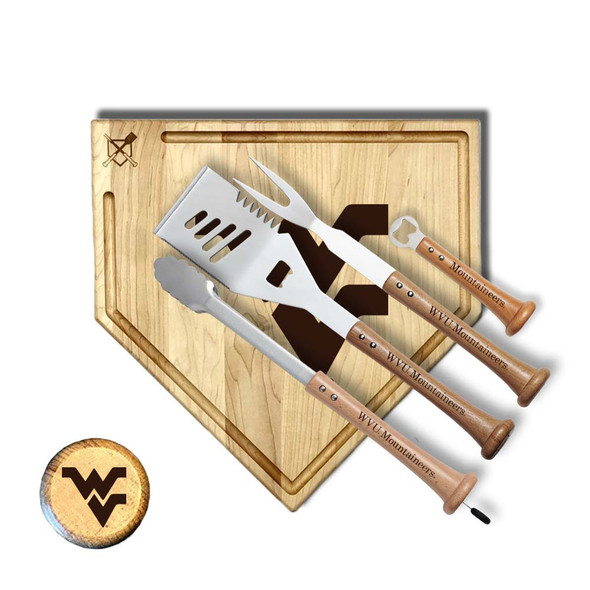 West Virginia Mountaineers Trough Grand Slam Combo Set | Baseball BBQ | GRTLSTGST17WVM West Virginia Mountaineers Trough Grand Slam Combo Set | Baseball BBQ | GRTLSTGST17WVM